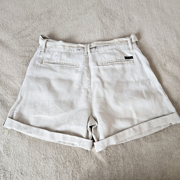 Sanctuary Women's 100% Linen Tie-Waist Shorts Beige Size 27 - Picture 11 of 14